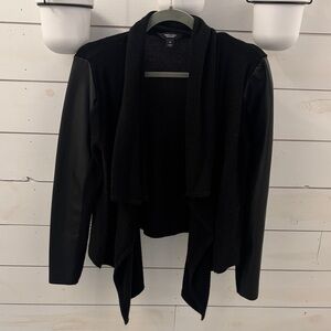 Simply Vera Vera Wang Black Open-Front Cardigan